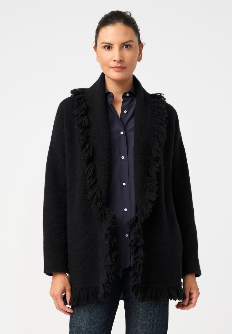 Alanui Cashmere Silk Fringed Finest Long Cardigan