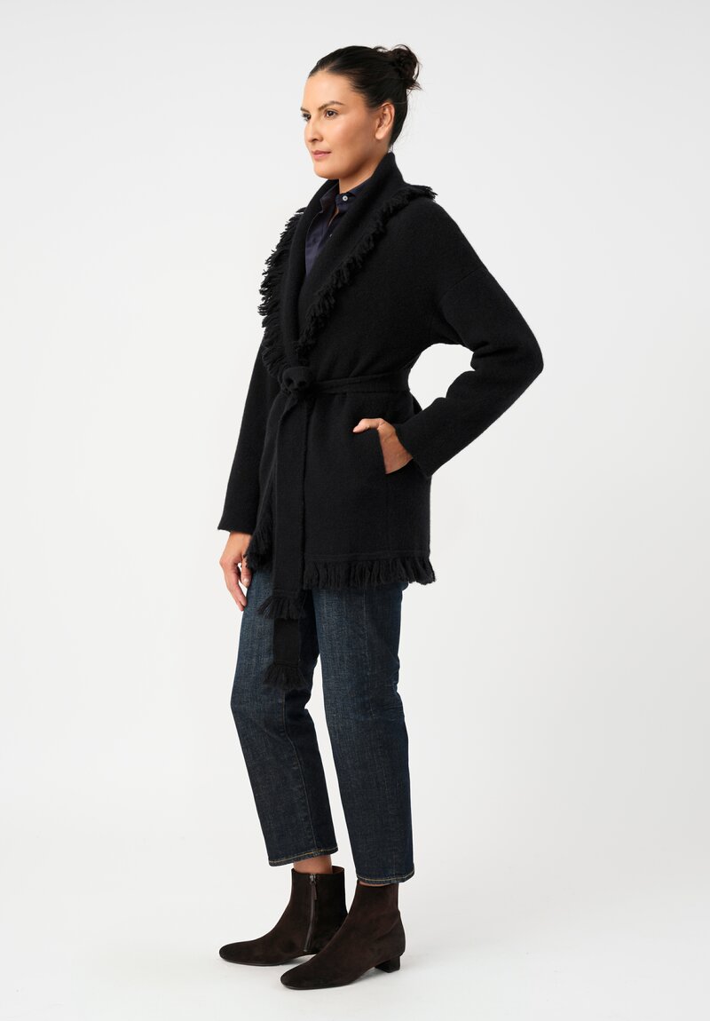 Alanui Cashmere Silk Fringed Finest Long Cardigan