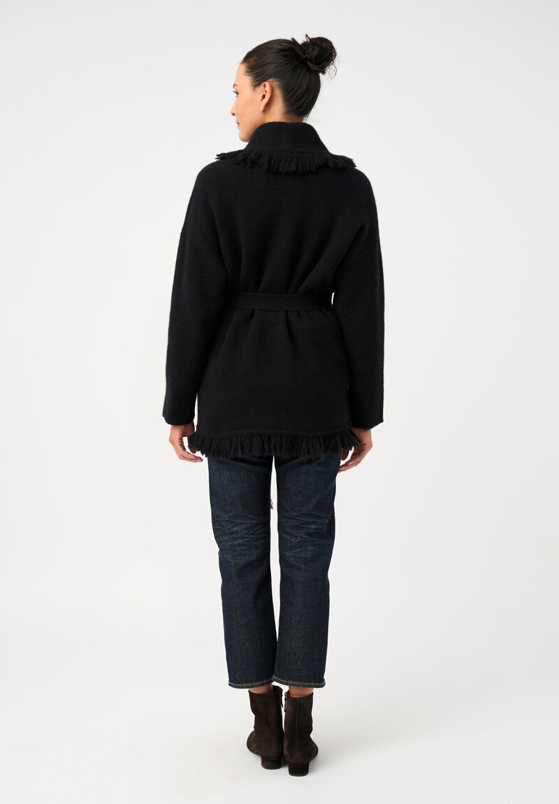 Alanui Cashmere Silk Fringed Finest Long Cardigan