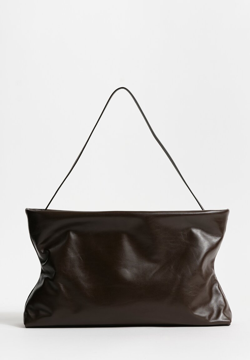 Marsèll Polished Calf Leather Diessepi Hourglass Bag in Moro Brown	