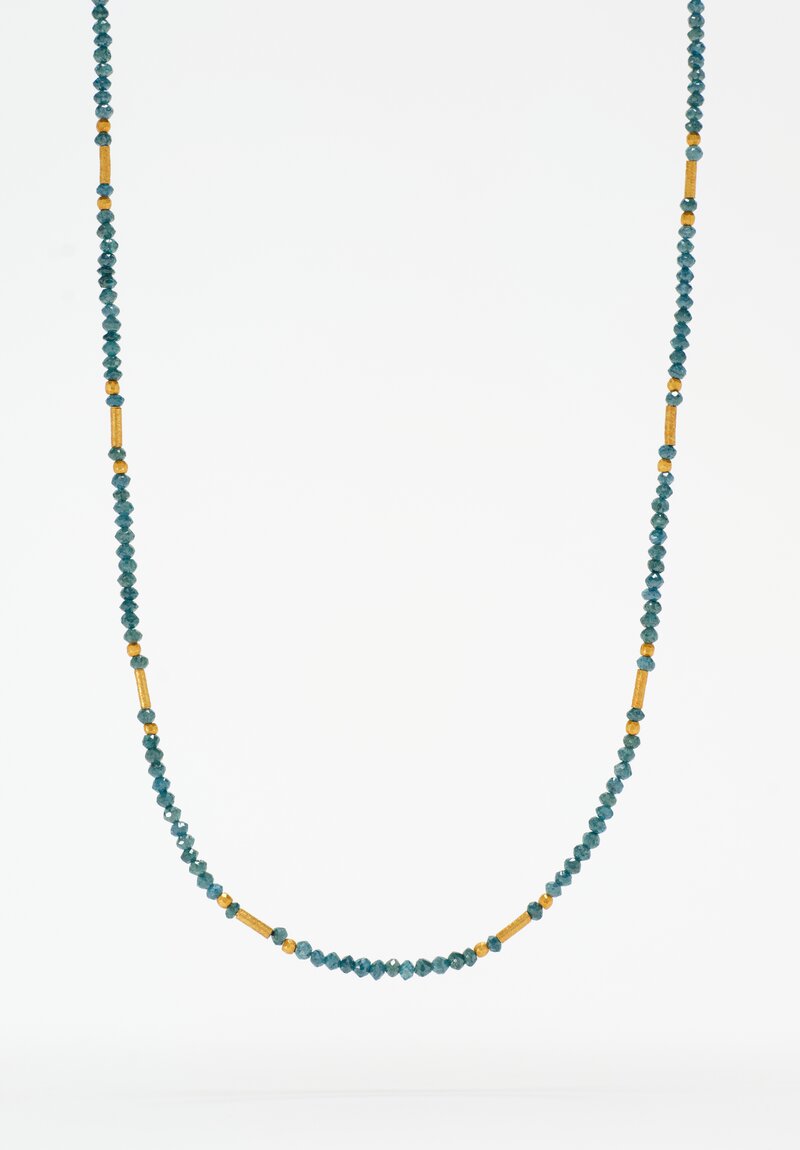 Greig Porter 18k and Blue Diamond Necklace