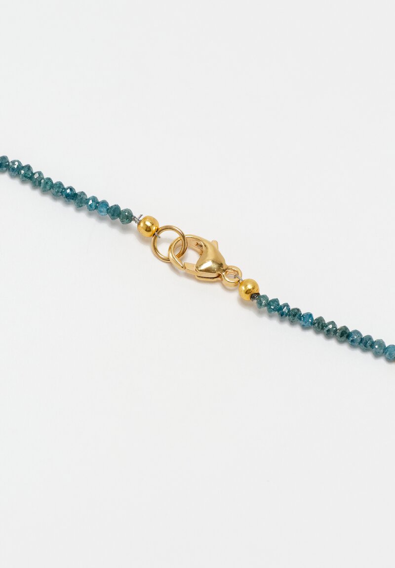 Greig Porter 18k and Blue Diamond Necklace