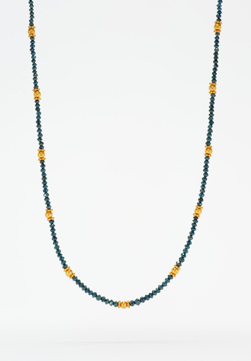 Greig Porter 18k and Diamond Bead Necklace