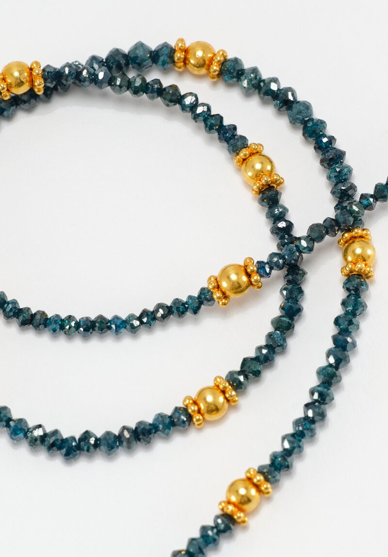 Greig Porter 18k and Diamond Bead Necklace