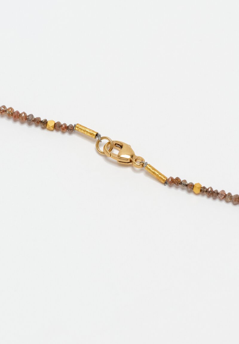 Greig Porter 18k and Diamond Bead Necklace
