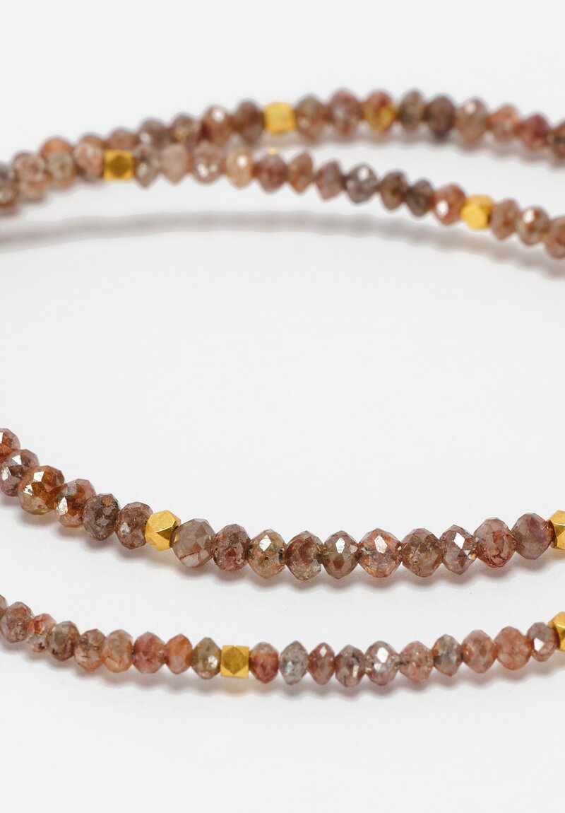 Greig Porter 18k and Diamond Bead Necklace