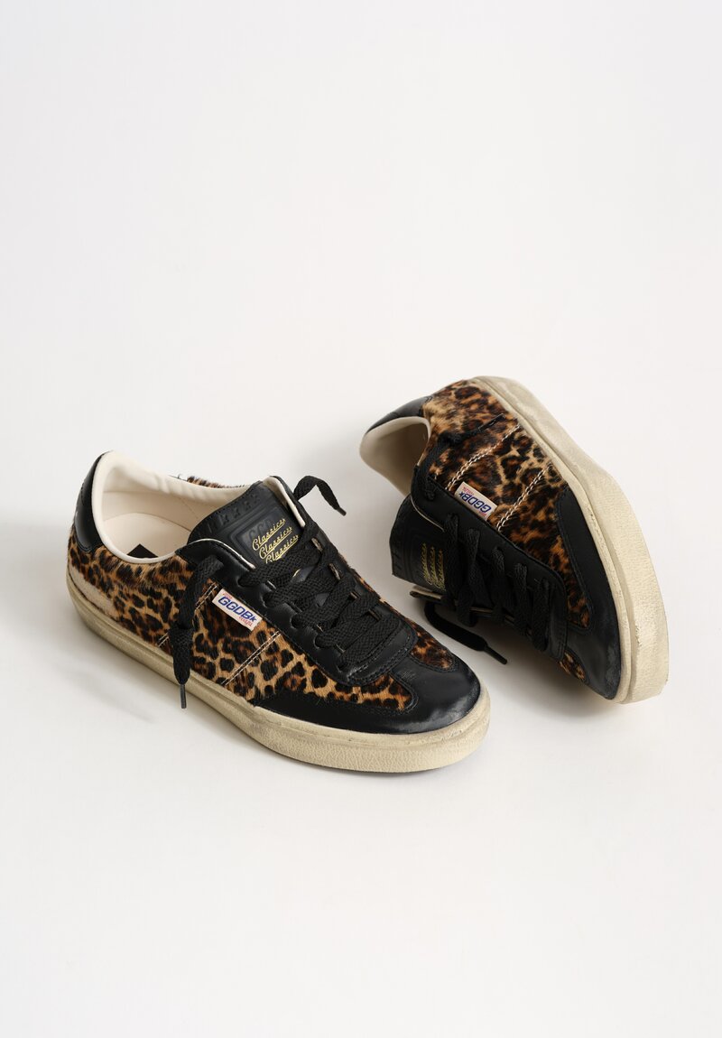 Golden Goose Horse Hair & Leather Leopard Soul-Star Sneaker	