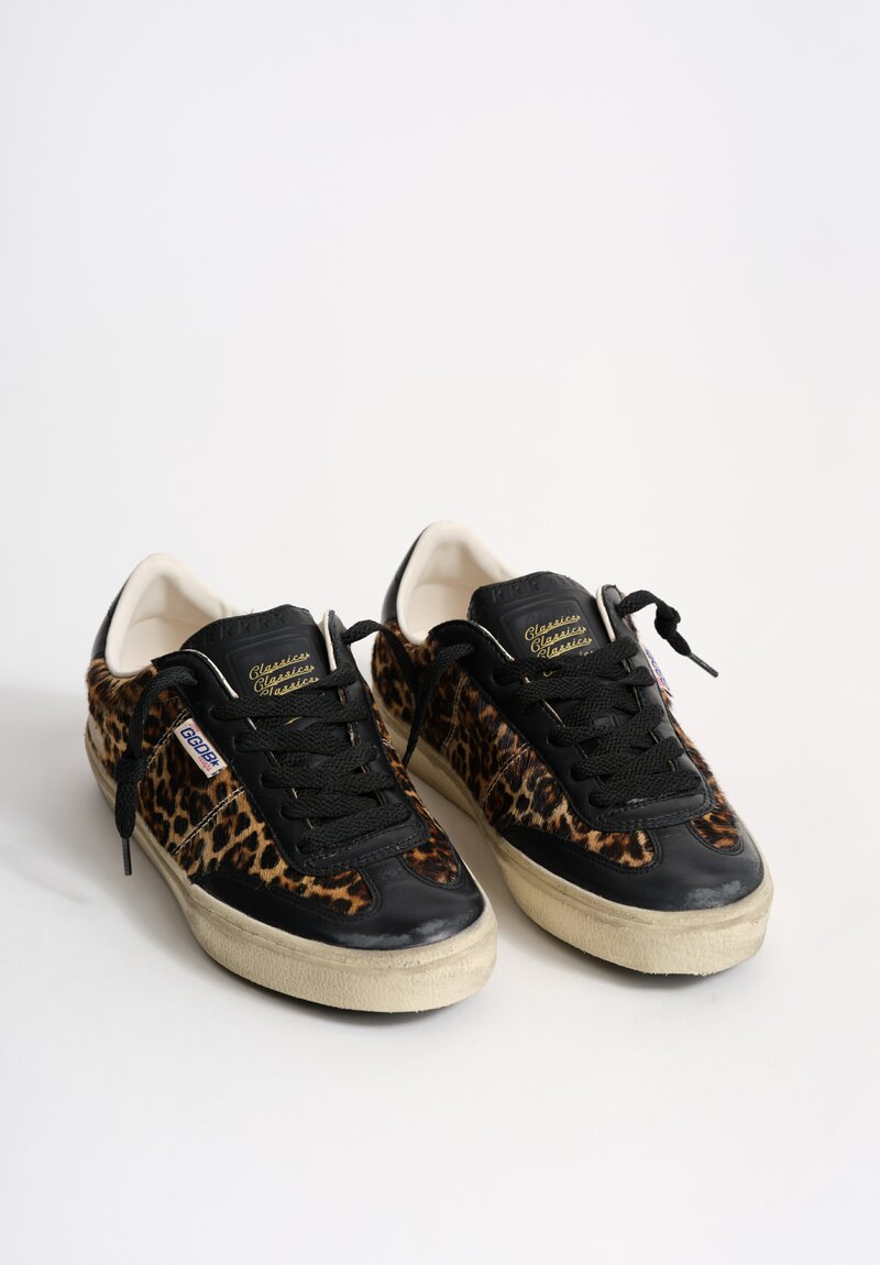 Golden Goose Horse Hair & Leather Leopard Soul-Star Sneaker	