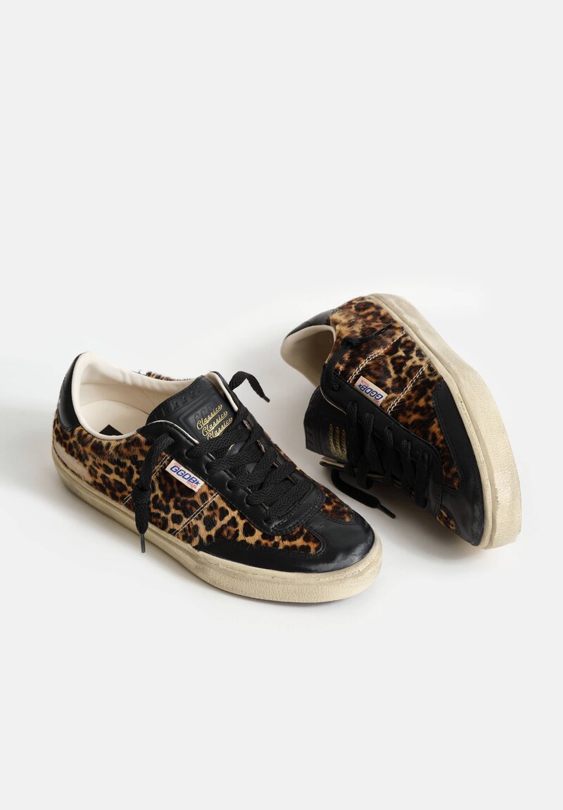 Golden Goose Horse Hair & Leather Leopard Soul-Star Sneaker	
