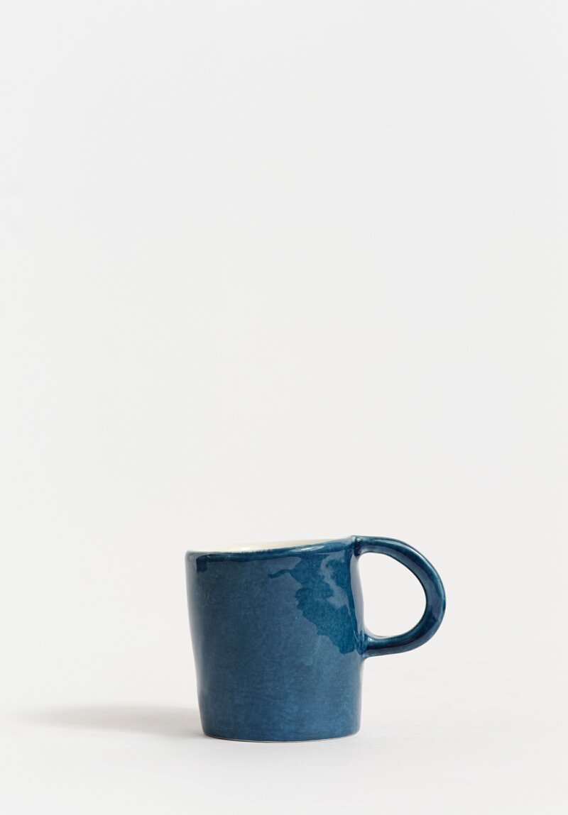 Stamperia Bertozzi Handmade Porcelain Espresso Cup Azzuro Blue