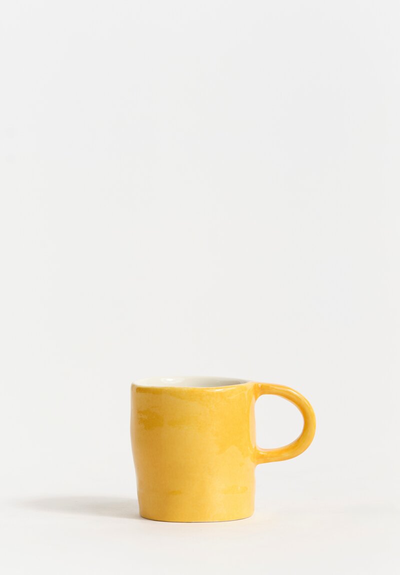 Stamperia Bertozzi Handmade Porcelain Espresso Cup Giallo Yellow
