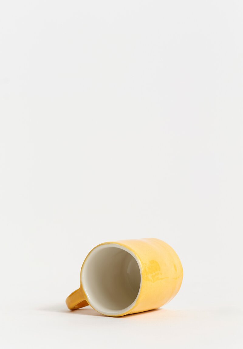 Stamperia Bertozzi Handmade Porcelain Espresso Cup Giallo Yellow