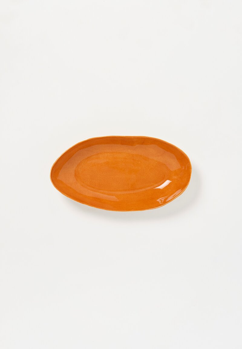 Stamperia Bertozzi Handmade Porcelain Interior Painted Barchetta Bruno Brown