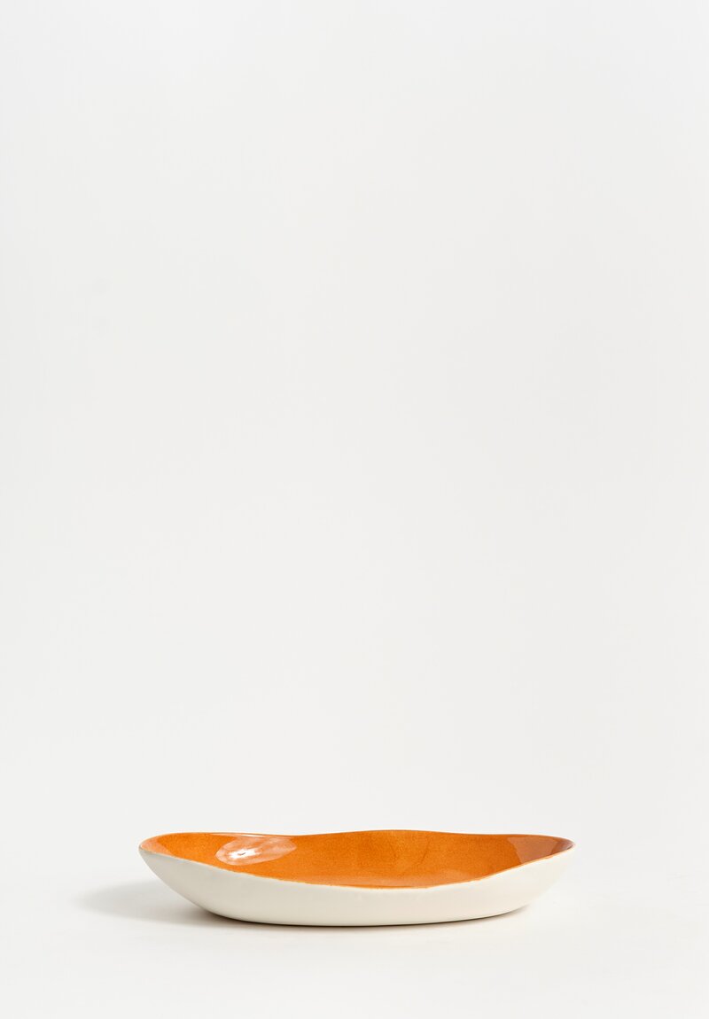 Stamperia Bertozzi Handmade Porcelain Interior Painted Barchetta Bruno Brown