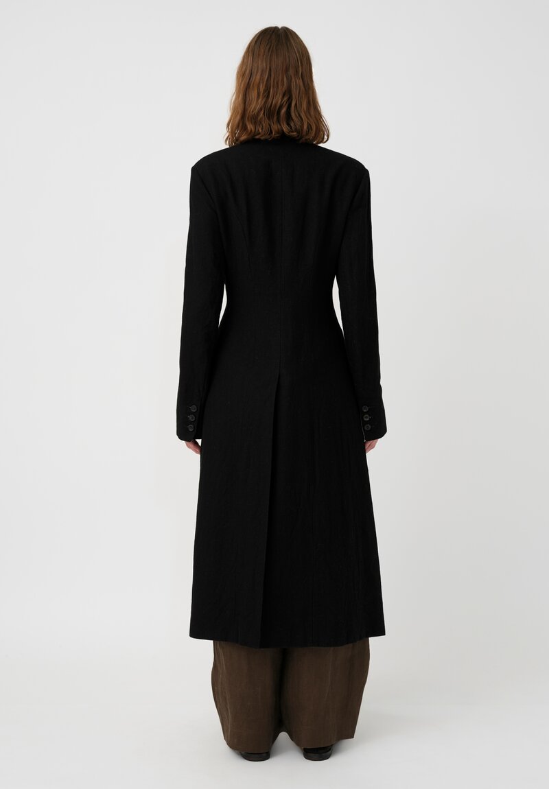 Forme d'Expression Thermal Habit Coat in Black