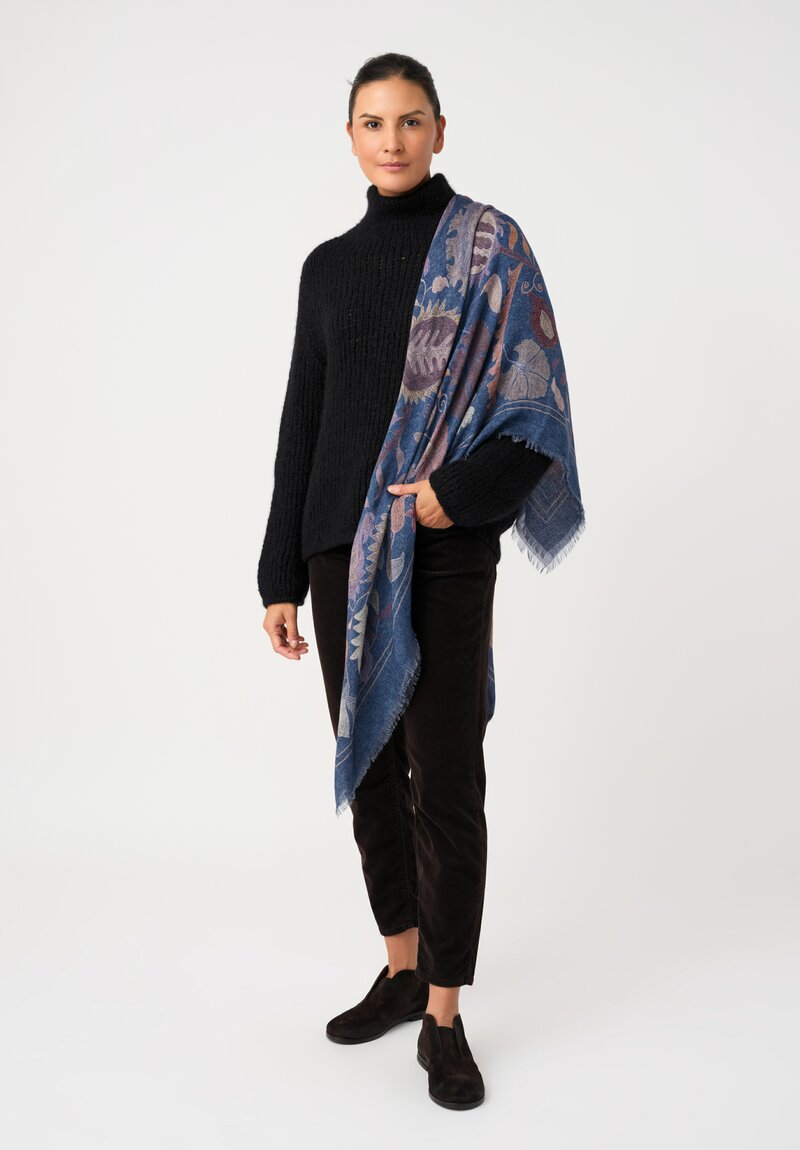 Wommelsdorff Cashemere Knit Yara Turtleneck Sweater in Black