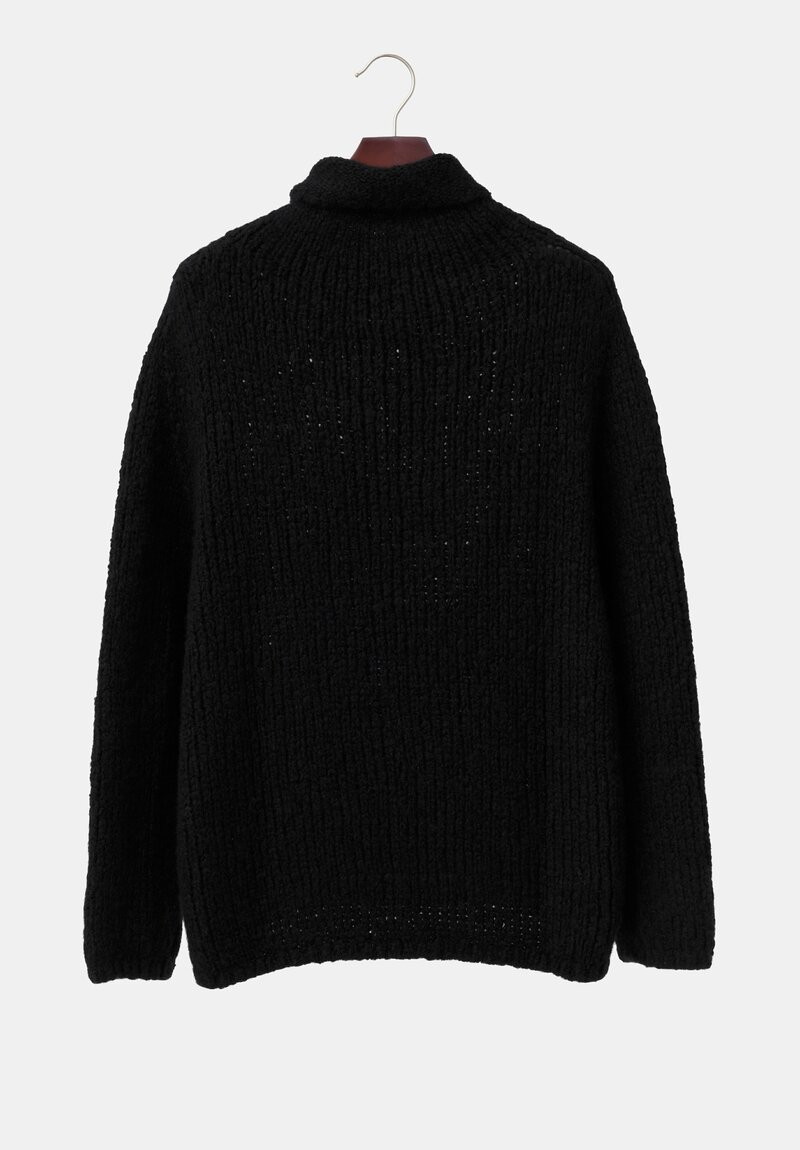 Wommelsdorff Cashemere Knit Yara Turtleneck Sweater in Black