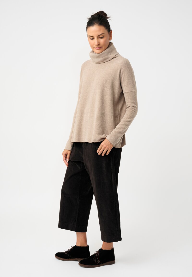 Album di Famiglia Turtleneck Sweatshirt in Oatmeal Brown