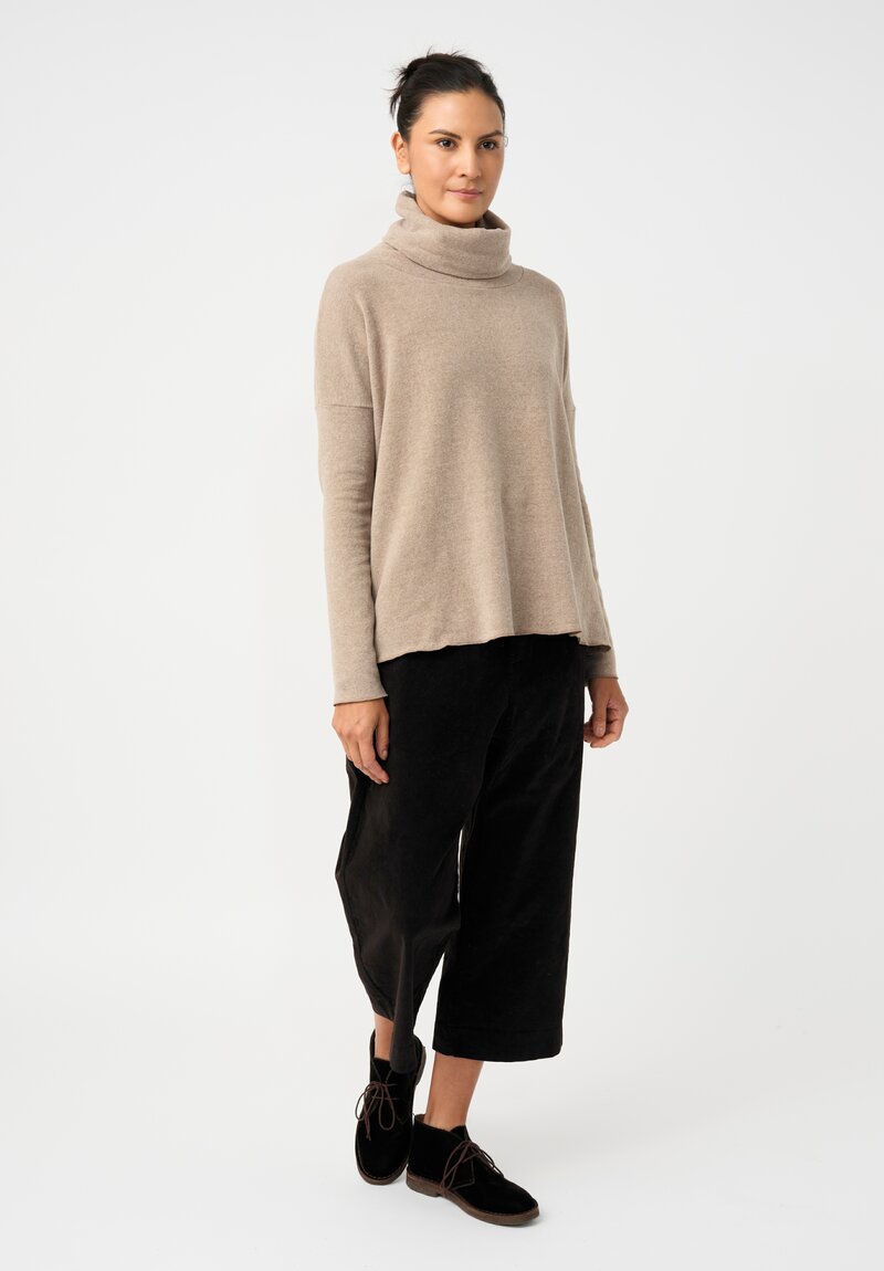 Album di Famiglia Turtleneck Sweatshirt in Oatmeal Brown
