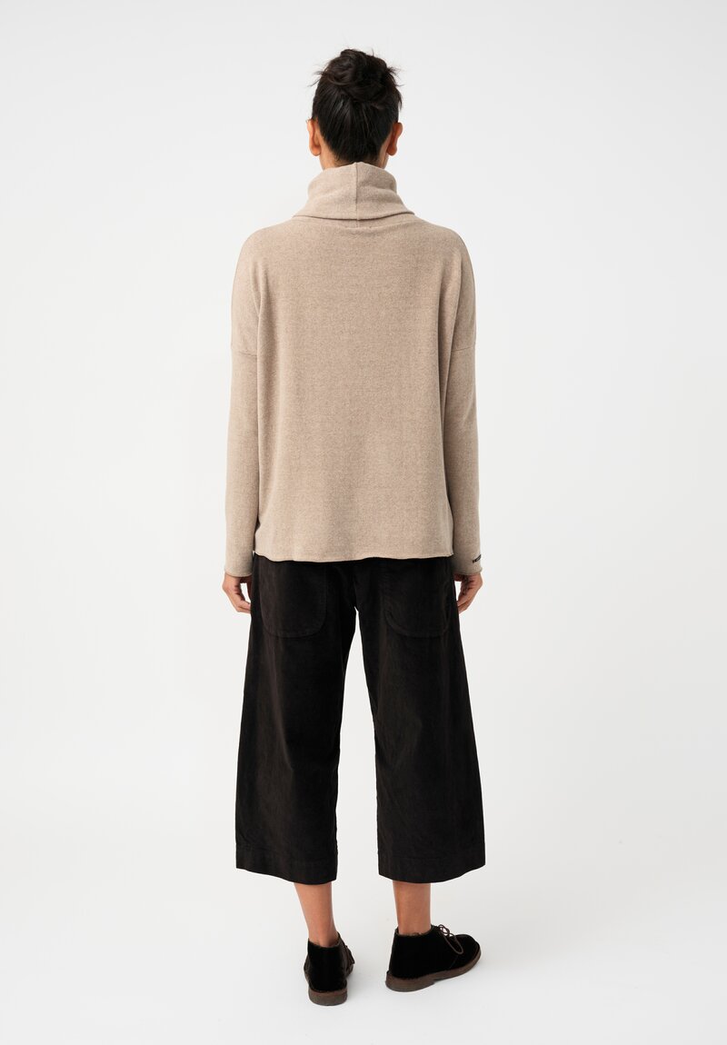 Album di Famiglia Turtleneck Sweatshirt in Oatmeal Brown