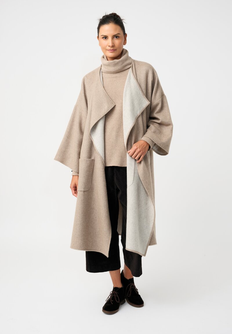 Album di Famiglia Turtleneck Sweatshirt in Oatmeal Brown