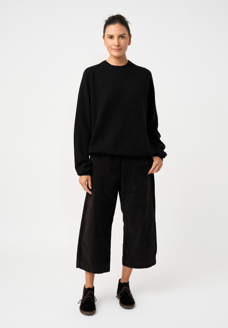 Album di Famiglia Cotton Velvet W&S Pants in Cacao Brown