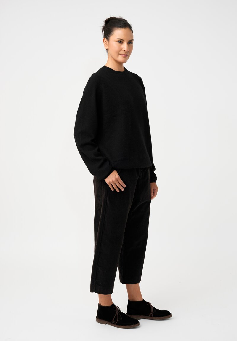 Album di Famiglia Cotton Velvet W&S Pants in Cacao Brown