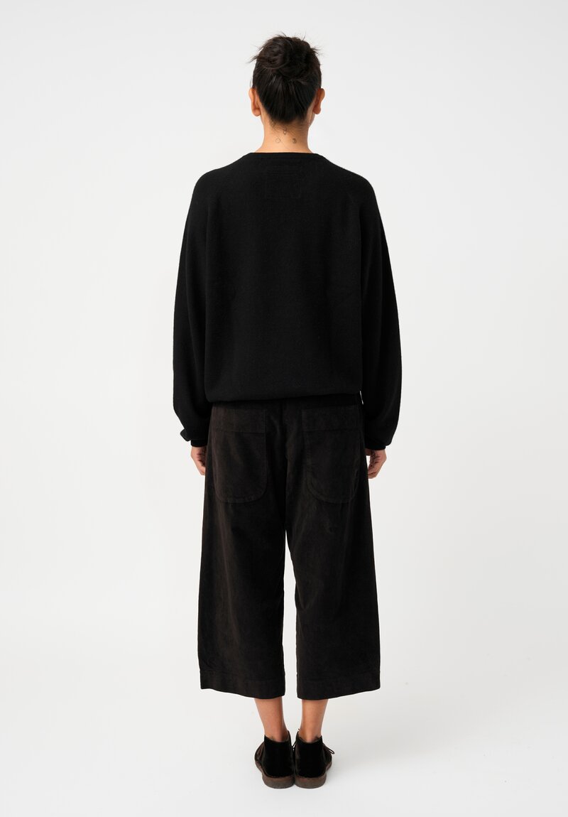 Album di Famiglia Cotton Velvet W&S Pants in Cacao Brown