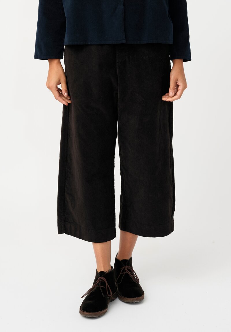 Album di Famiglia Cotton Velvet W&S Pants in Cacao Brown