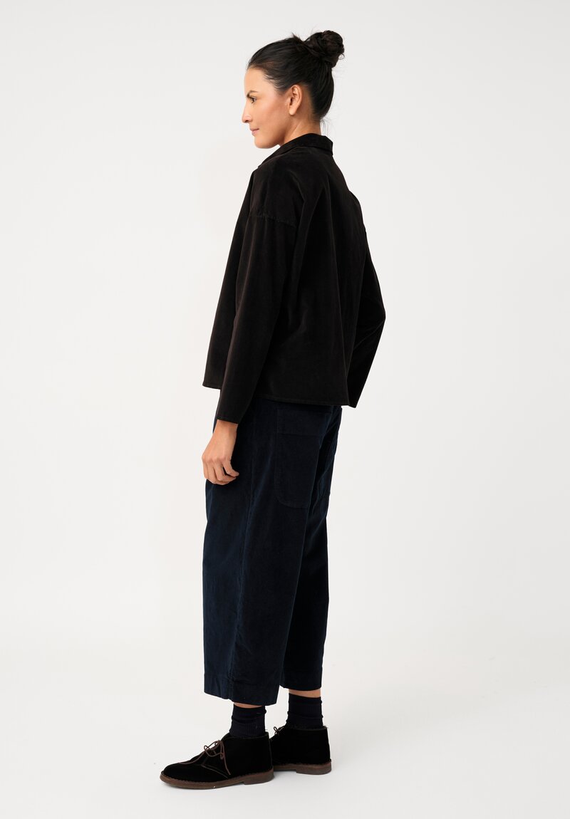 Album di Famiglia Cotton Velvet W&S Pants in Ink Blue