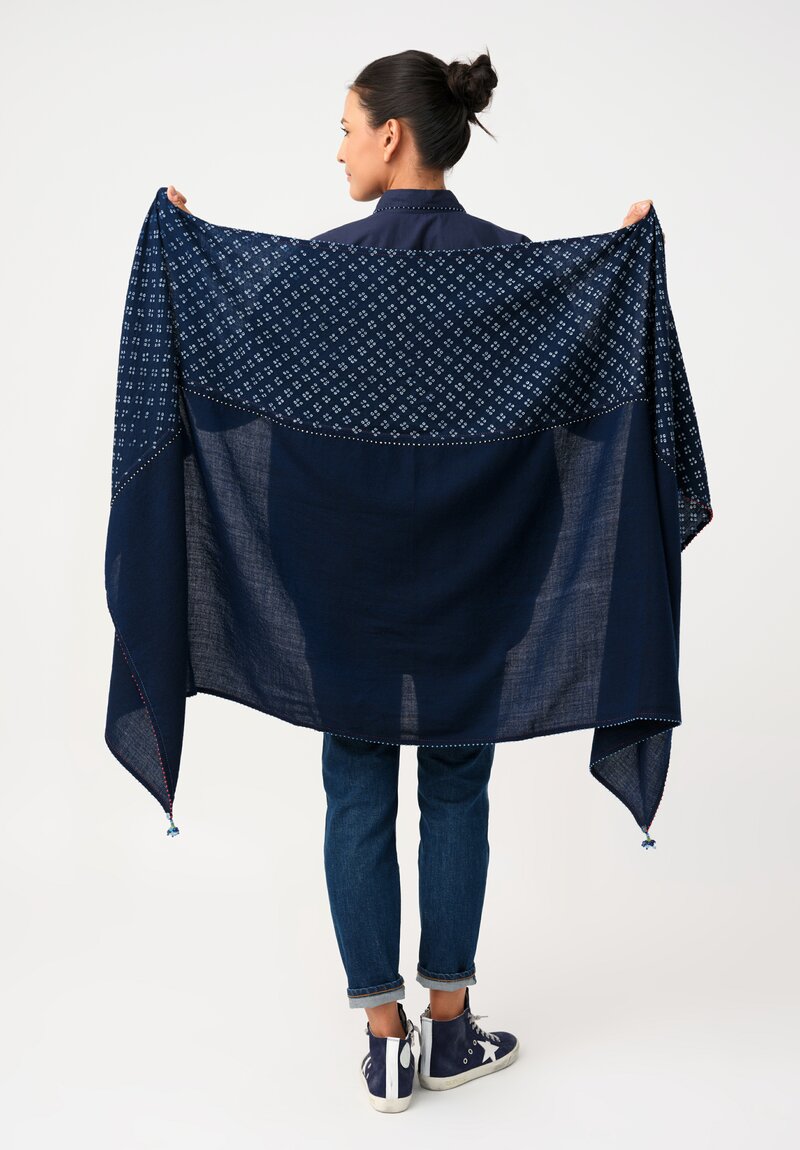 Péro Pashmina Floral Scarf with Tassles