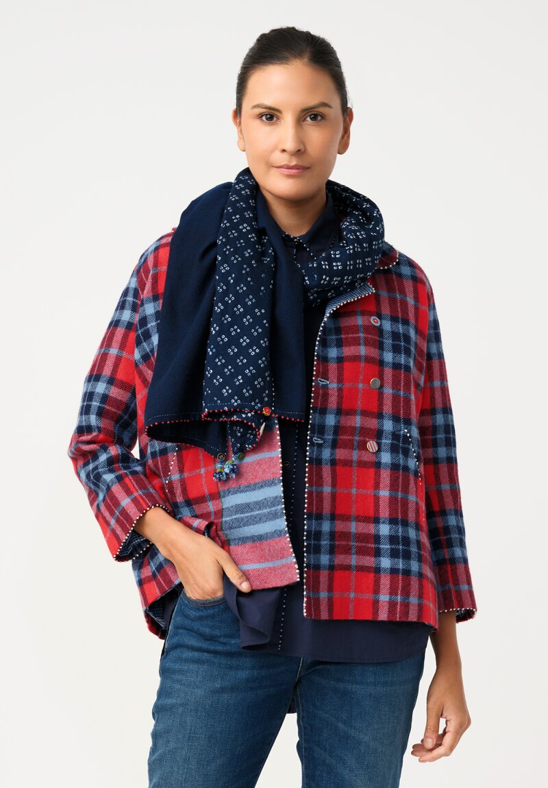 Péro Pashmina Floral Scarf with Tassles