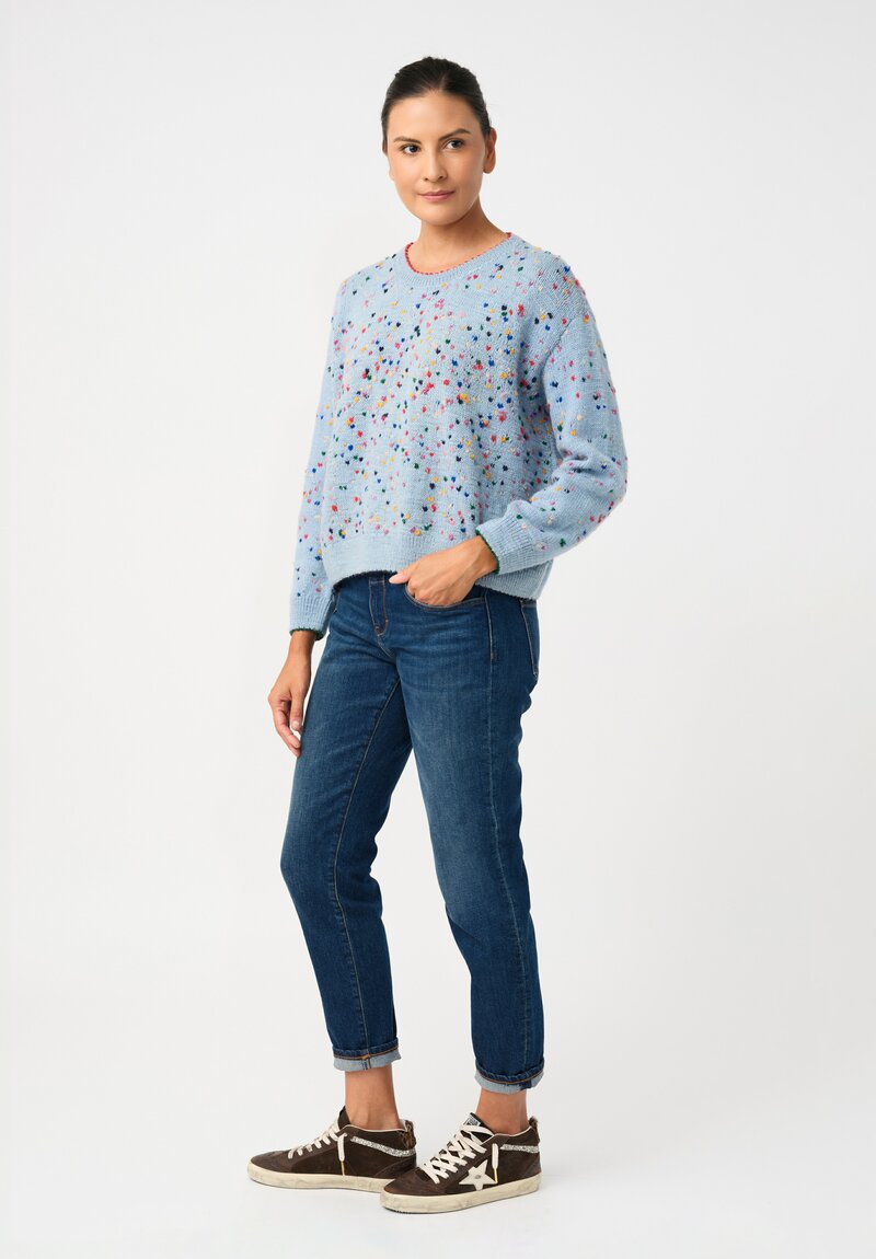 Péro Hand-Knit Confetti Hearts Pullover Sweater