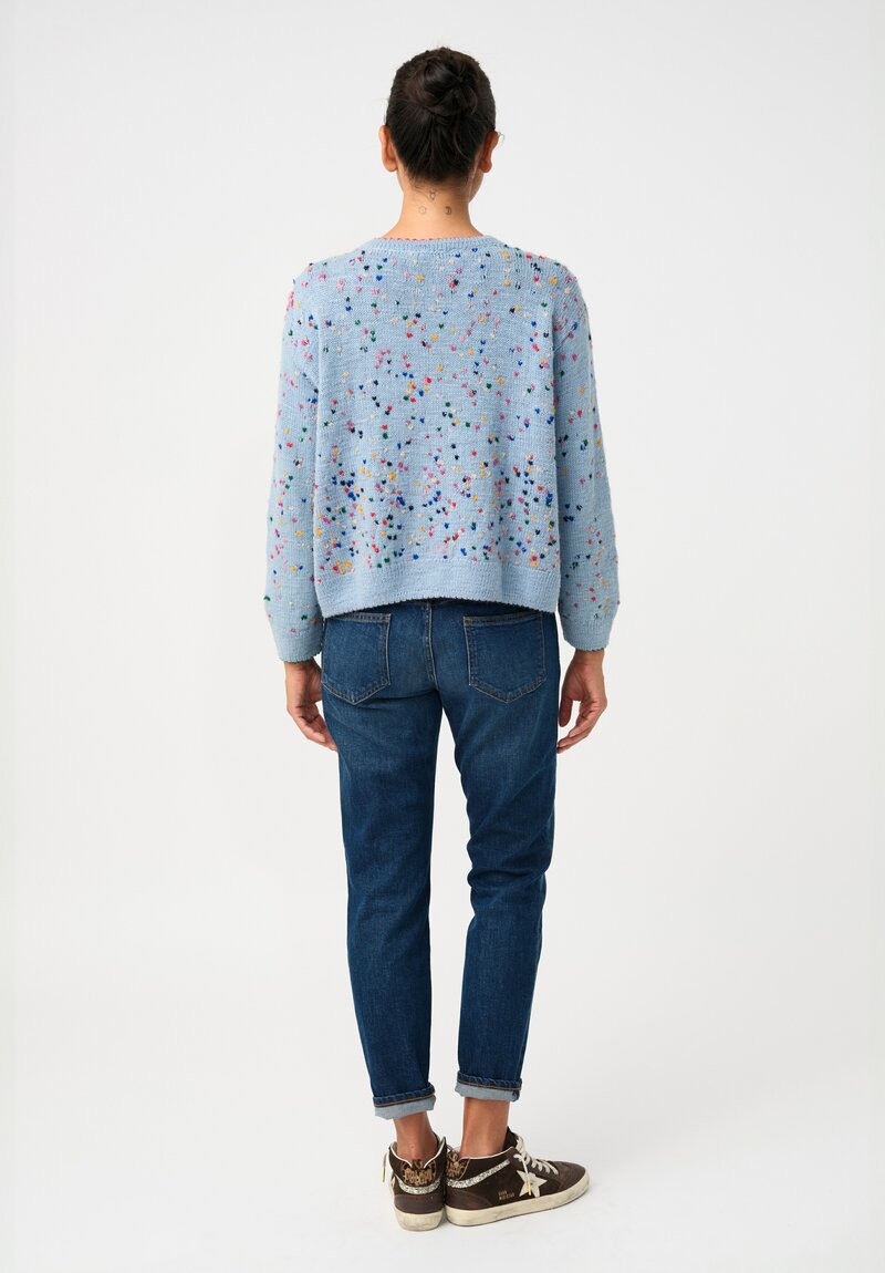 Péro Hand-Knit Confetti Hearts Pullover Sweater