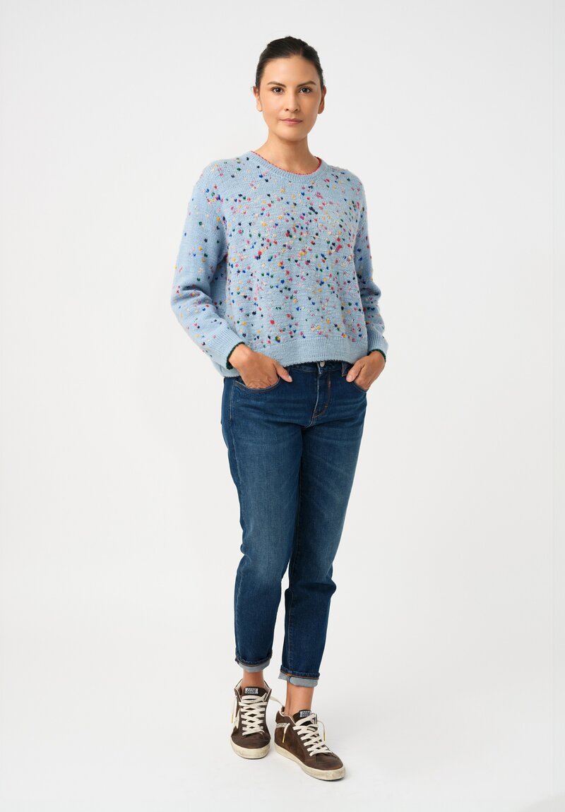 Péro Hand-Knit Confetti Hearts Pullover Sweater