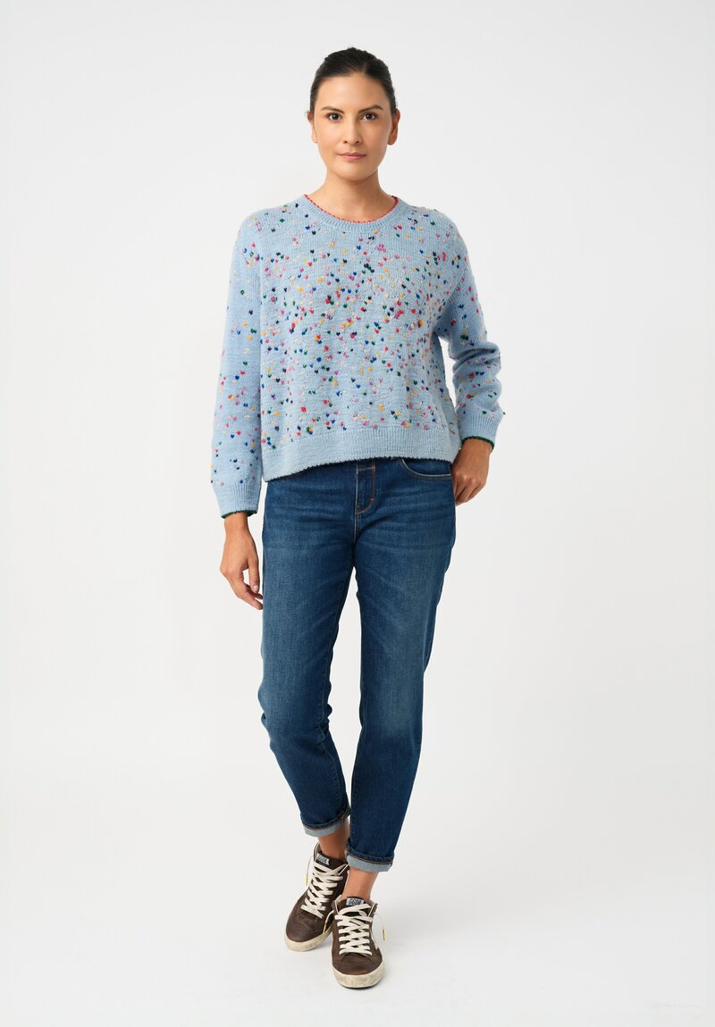 Péro Hand-Knit Confetti Hearts Pullover Sweater