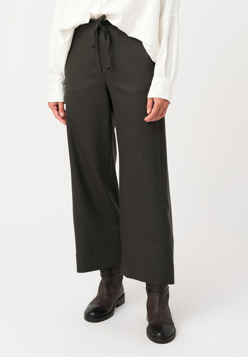 'S Max Mara Floria Drawstring Pants in Muted Army Green