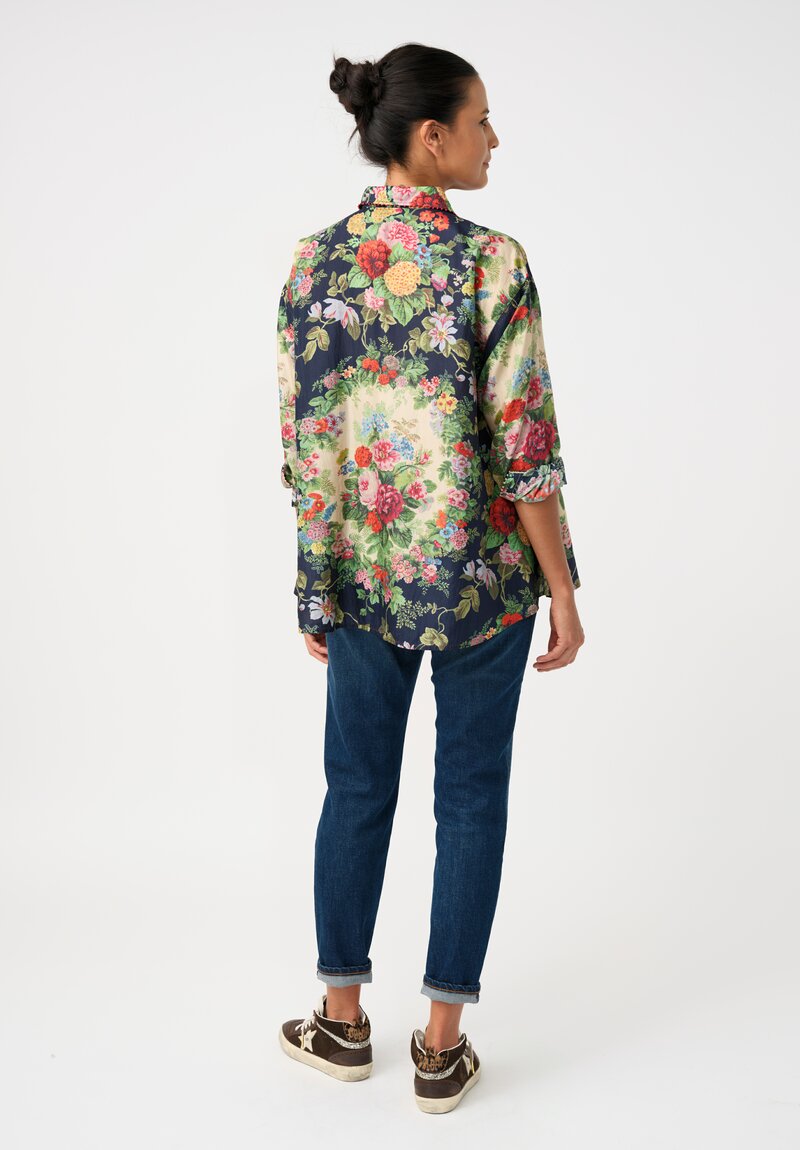 Péro Silk Floral Button-Down
