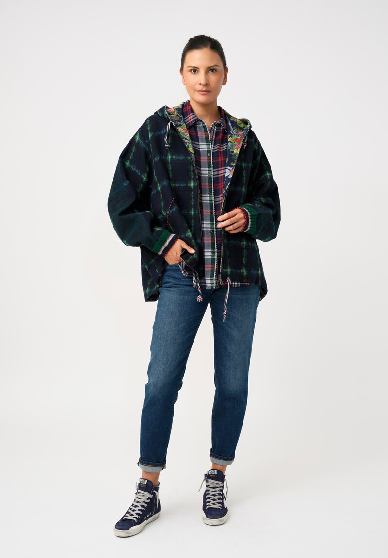 Péro Pashmina Plaid Button Down