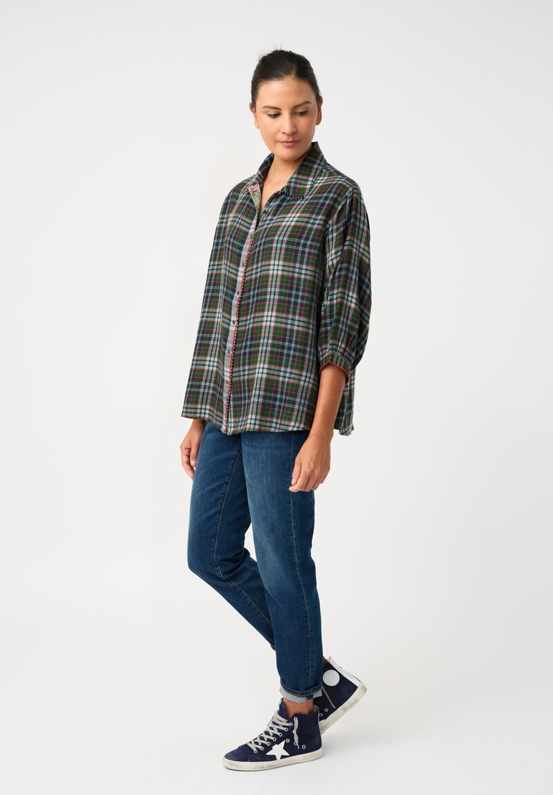 Péro Pashmina Plaid Button Down