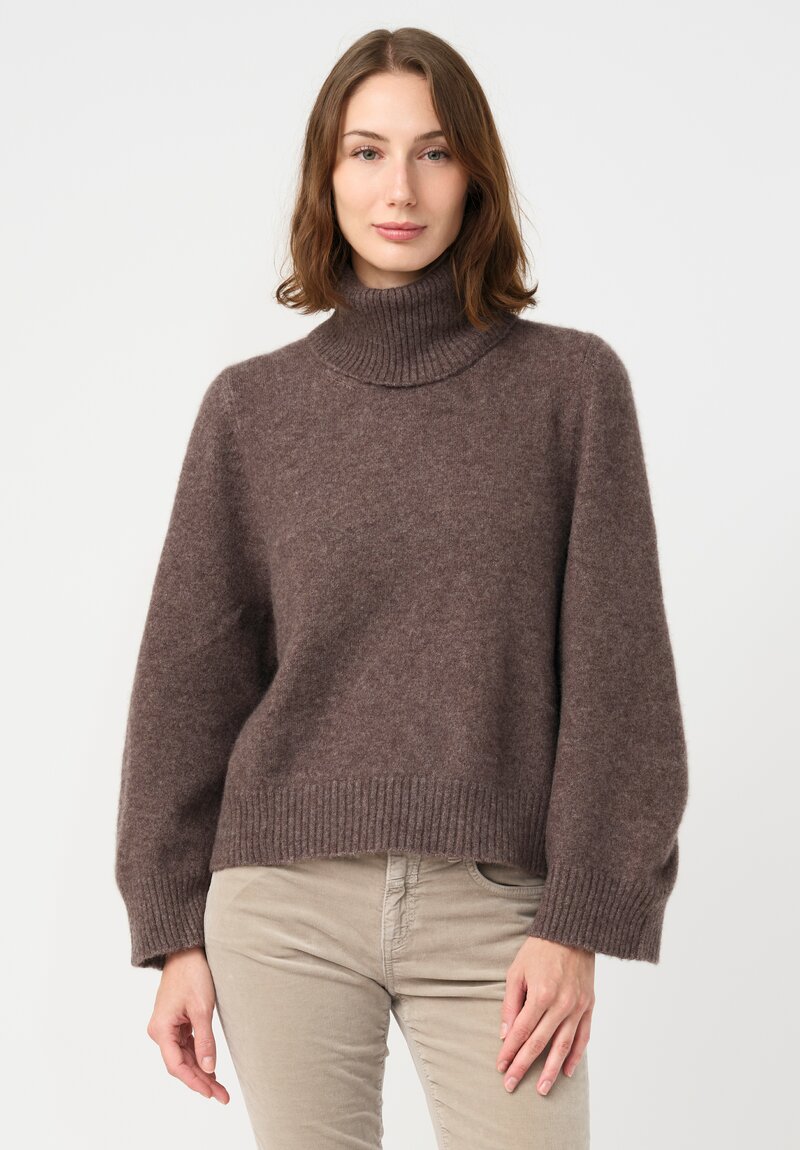 Boboutic Cashmere & Silk Turtleneck Sweater