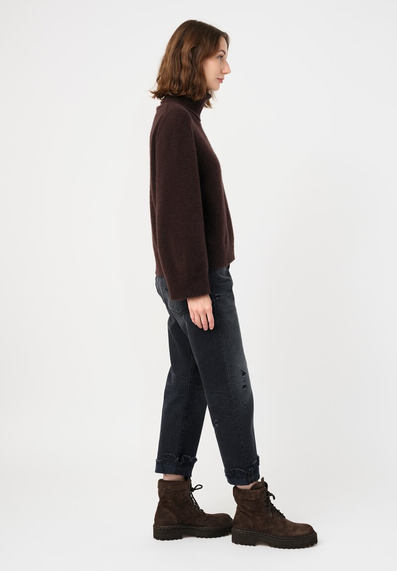 Boboutic Cashmere & Silk Turtleneck Sweater