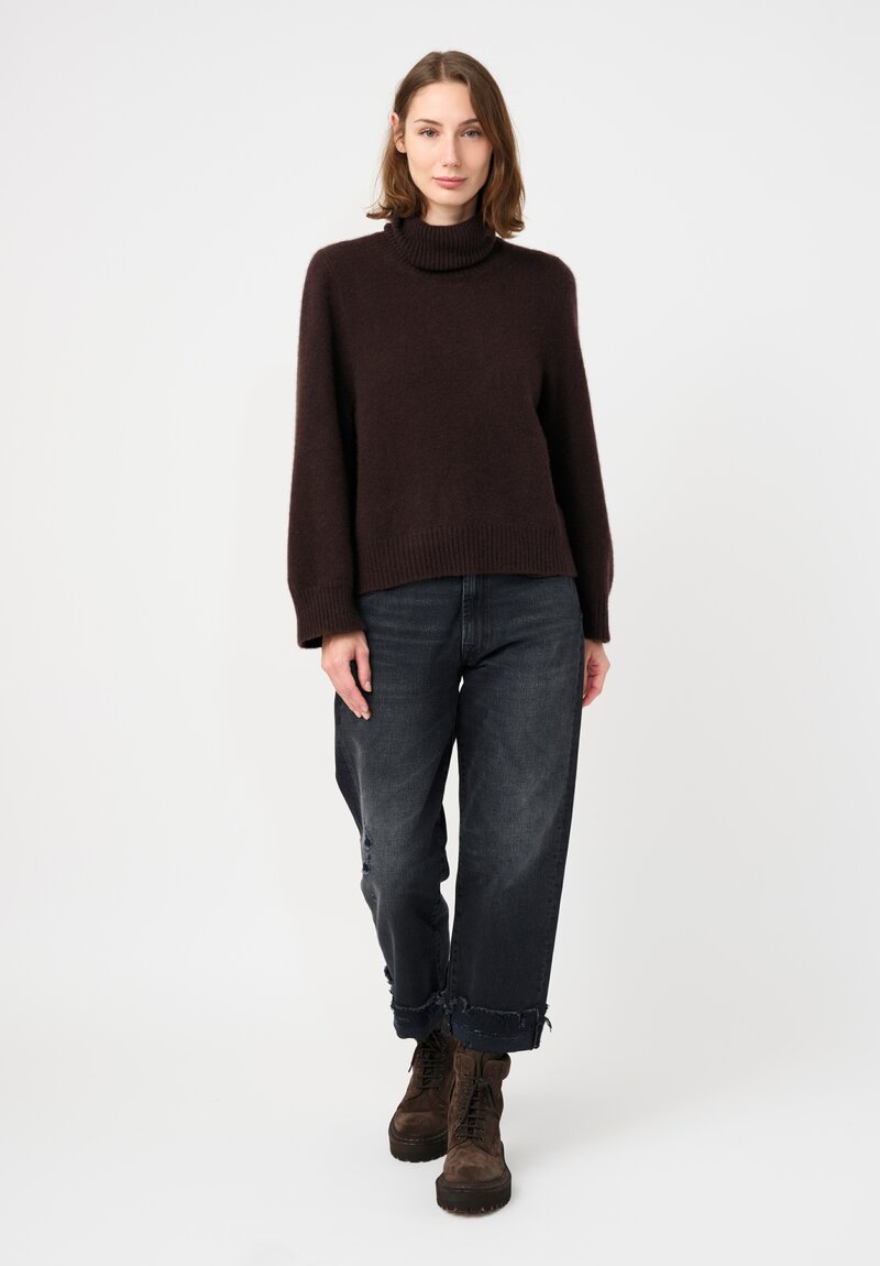 Boboutic Cashmere & Silk Turtleneck Sweater