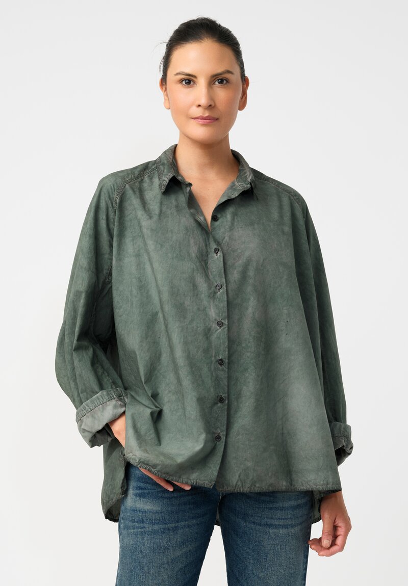 Rundholz DIP Cotton Raglan Sleeve Button Down Shirt