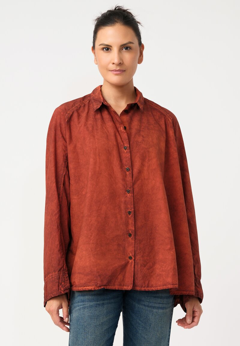 Rundholz DIP Cotton Raglan Sleeve Button Down Shirt