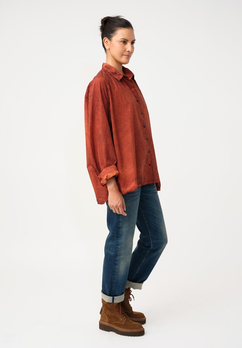 Rundholz DIP Cotton Raglan Sleeve Button Down Shirt