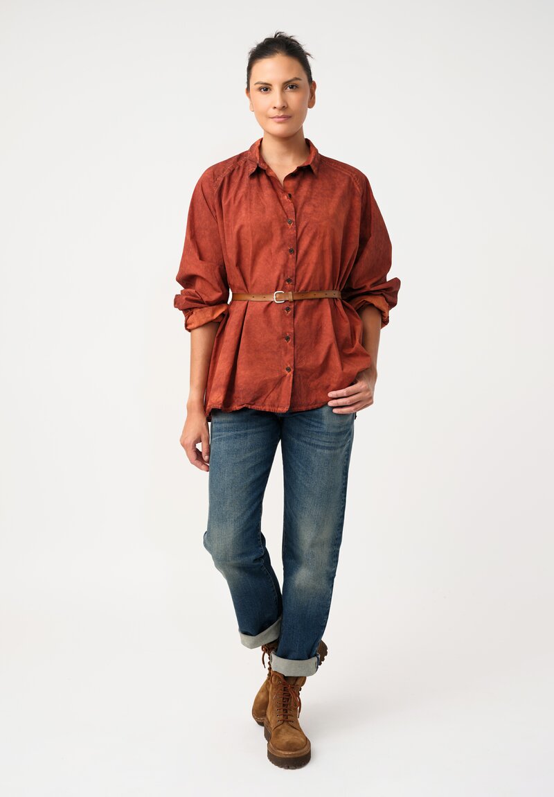 Rundholz DIP Cotton Raglan Sleeve Button Down Shirt