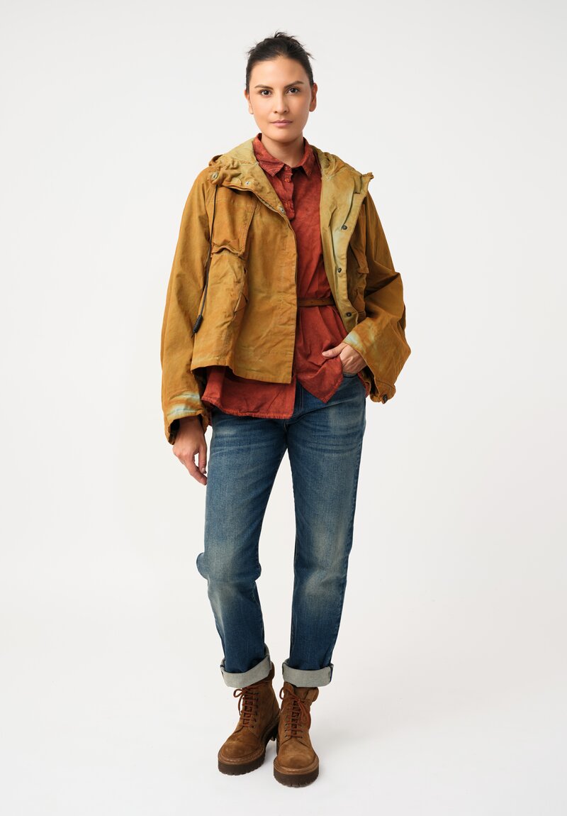 Rundholz DIP Cotton Raglan Sleeve Button Down Shirt