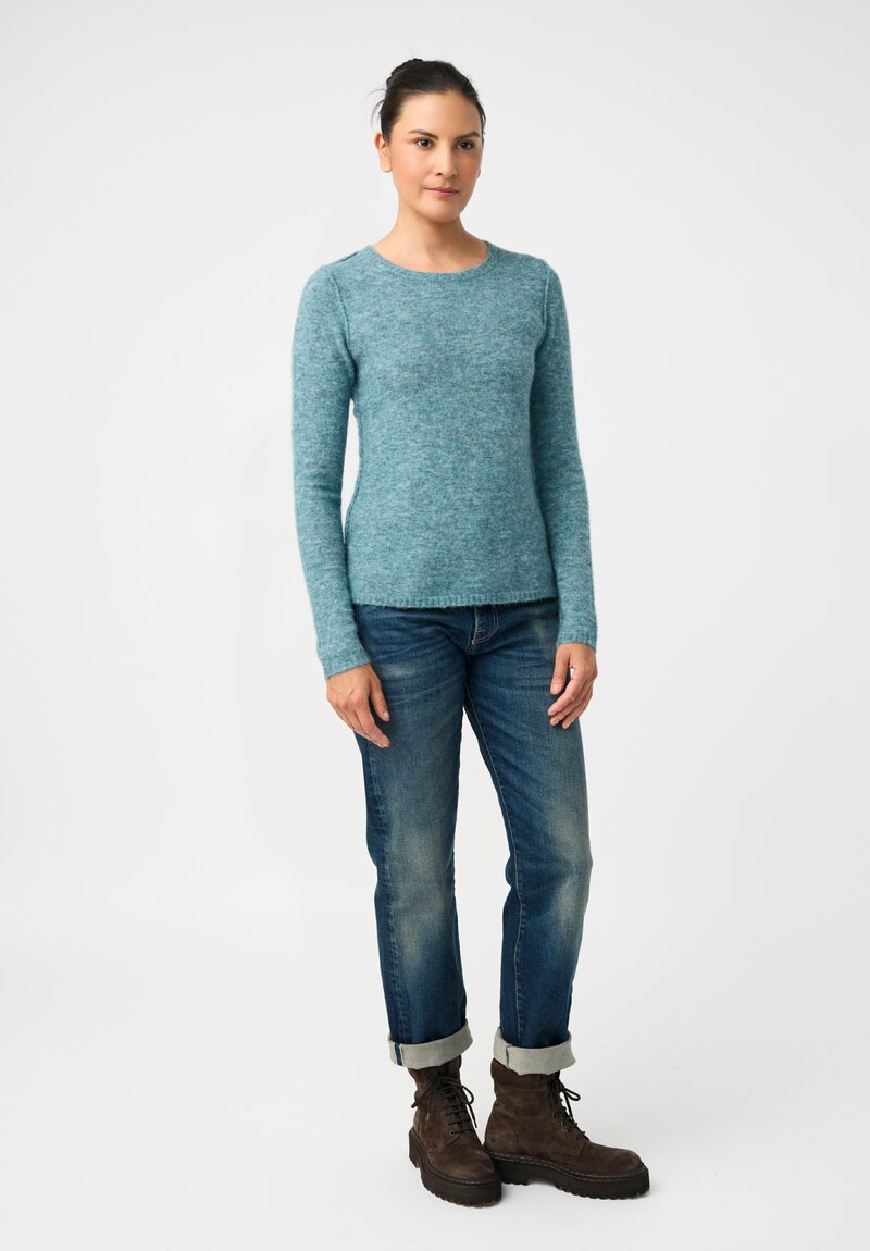 Rundholz DIP Knit Alpaca Blend Reverse Seam Pullover Sweater
