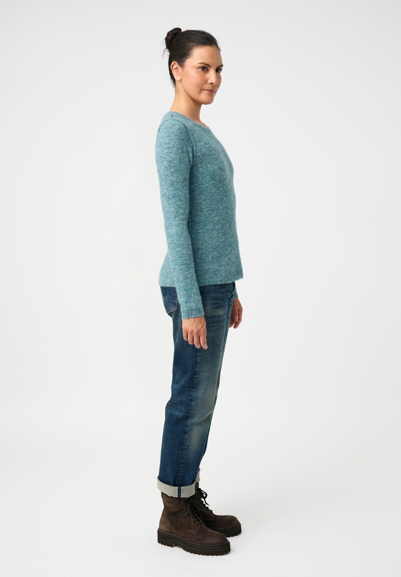 Rundholz DIP Knit Alpaca Blend Reverse Seam Pullover Sweater